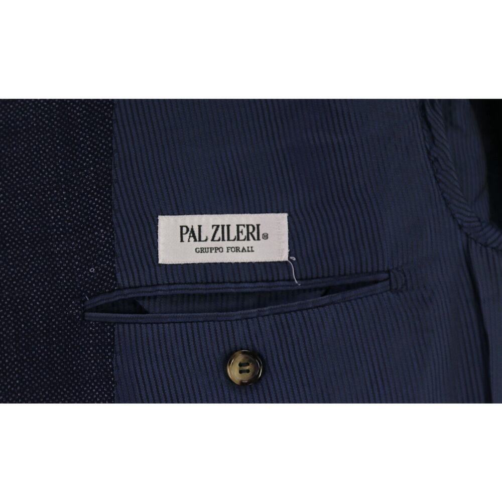 Pal Zileri Navy Blue Knit Woven Wool 3-Btn Sportcoat Blazer 44L - Picture 7 of 9